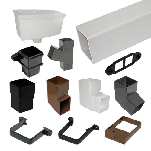 Square upvc downpipe gutter - downpipe,