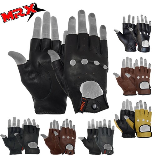 Mrx mens leather fingerless - mens,