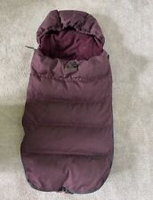 Silver Cross Wave Luxury Footmuff In Claret - Good Condition