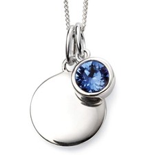 Engravable Solitaire Sapphire