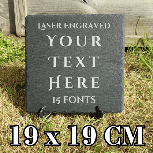 Personalised slate stand - slate,