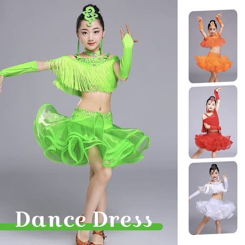 Kids girls latin - dance, tassel