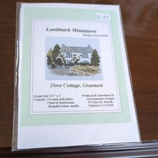 Landmark Miniatures DOVE COTTAGE GRASMERE Cross Stitch kit NEW