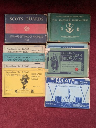 Selection bagpipe books - of,