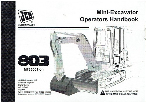 Jcb 803 mini excavator - mini,