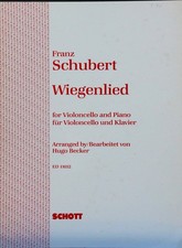 Schubert Wiegenlied for cello