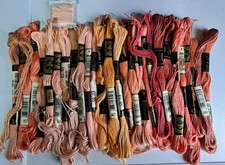 Cross stitch threads bundle 30+ pinks etc