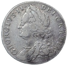 1758 George II Shilling