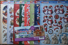 8 sheets Hunkydory Christmas Time is Here Decoupage Toppers Makes at least 16