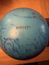 EBONITE MAXIM POLYESTER ROYAL BLUE TEN PIN BOWLING BALL WITH ORIGINAL BOX