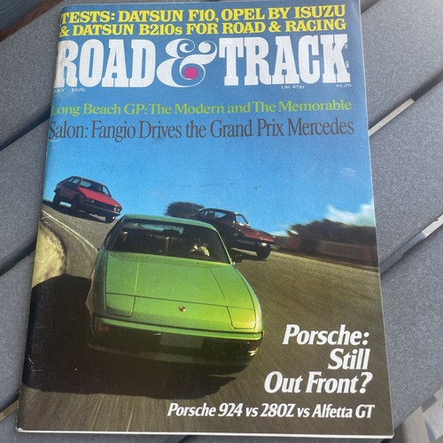 Road track july - road, 1976