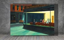 Edward Hopper Nighthawks CANVAS PAINTING ART PRINT 1334X