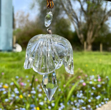 Recycled Antique Chandelier Bells Unusual Wedding Party Decorations, Suncatchers