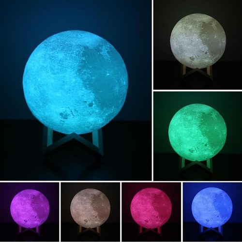 Printing led luna night - 3d,