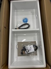 New Shaws Of Darwen SCSH101WH Kitchen double basin sink White BR2239