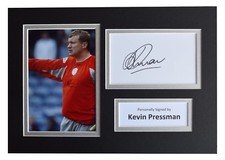 Kevin Pressman Signed Autograph A4 photo display Sheffield Wednesday AFTAL COA 