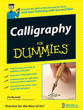 Calligraphy for Dummies by Bennett, Jim Paperback Book The Cheap Fast Free Post