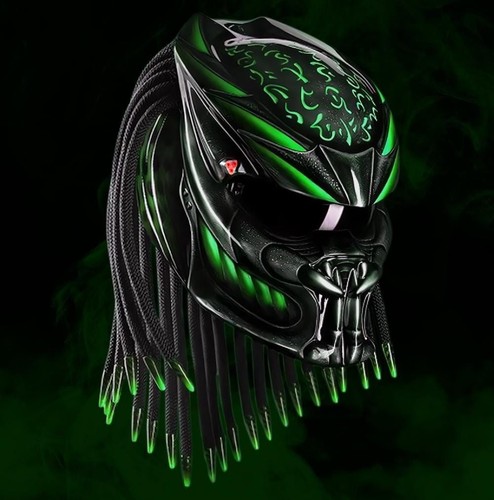 Custom predator helmet black - predator,