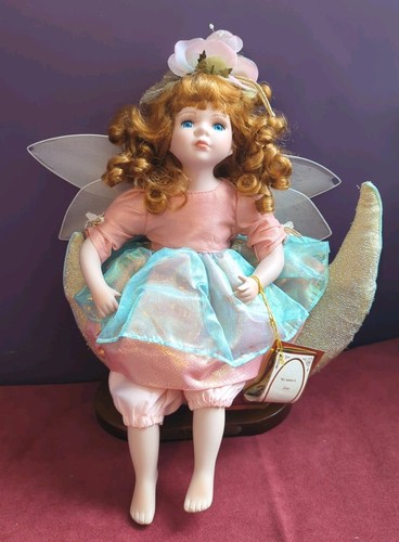 Porcelain doll girl sitting - girl, on