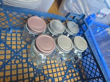 Set 8 Small Glass Mason Jar