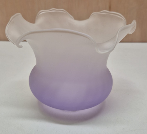 Vintage frosted glass lamp - vintage,