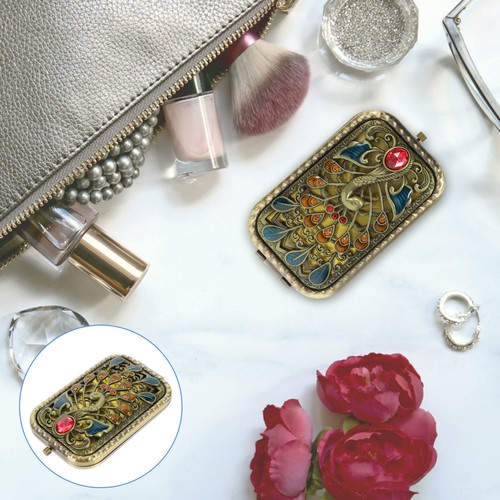 Dual sided cosmetics mirror - dual-sided,