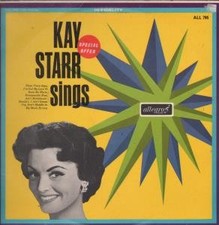 Kay Starr Sings LP vinyl UK Allegro 1967 flipback sleeve has sticker residue and