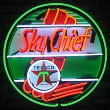 Skychief Texaco Neon sign Sky