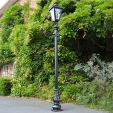 Black Dorchester Lamp Post &