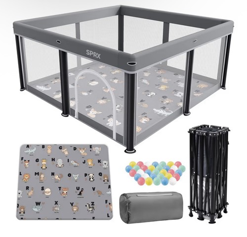 Foldable baby playpen - playpen, with