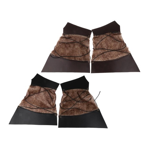 Faux furs arm guard - faux, adjustable