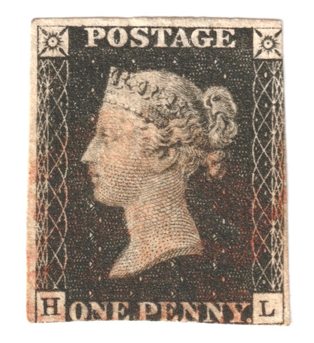 1840 one penny black - vr,
