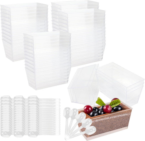 Pcs clear dessert cups - pcs,
