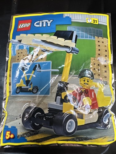 Lego city forklift driver with - city,