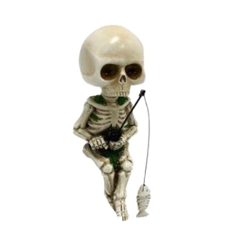 Small skull ornament aquarium - ornament,