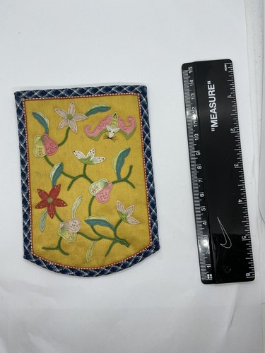 Antique chinese silk fan - antique,