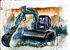 Original watercolour - a4,
