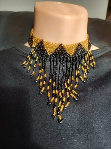 Zulu choker veil black - black, &