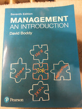 Management. An introduction. David Boddy. Seventh edition. 2017