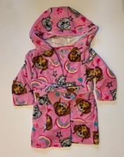 Girls Paw Patrol Dressing Gown Robe Soft Fleece Ages 18 Months to 5 Years