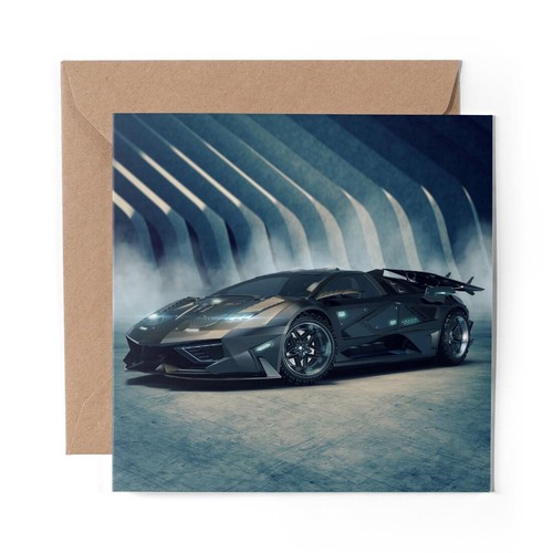 Blank greeting card black - blank,