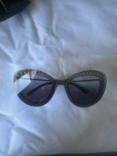 Chanel sunglasses pearl black - sunglasses,