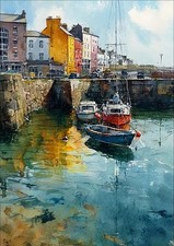Cornwall harbour seascape - harbour,