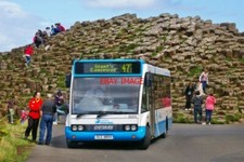 PHOTO  ULSTER BUS OPTARE M850 SOLO NO 1859 (SCZ 3859) AT GIANTS CAUSEWAY