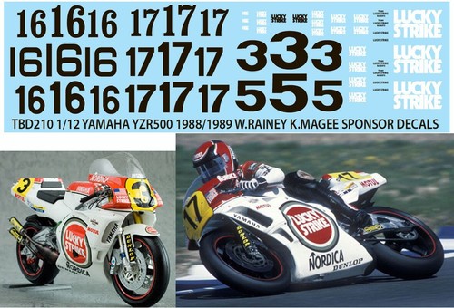 Decals for yamaha yzr500 - decals,