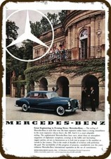1960 MERCEDES BENZ 300 Car Vintage-Look-Edge DECORATIVE REPLICA METAL SIGN