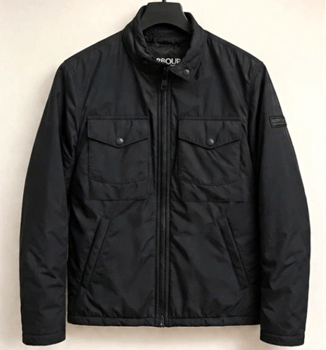 Barbour jacket black large - black,