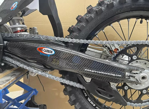 Pro carbon swingarm protectors - carbon,