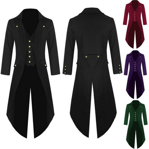 Men vintage tailcoat long - men,