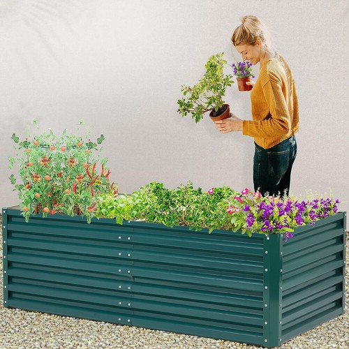 Metal raised garden bed - metal,
